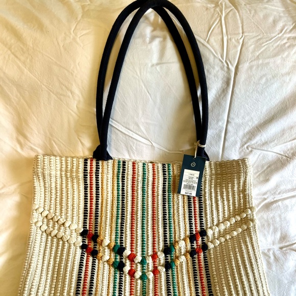 👛NWT Universal Thread Woven bag in multiple muted colors - Picture 2 of 9